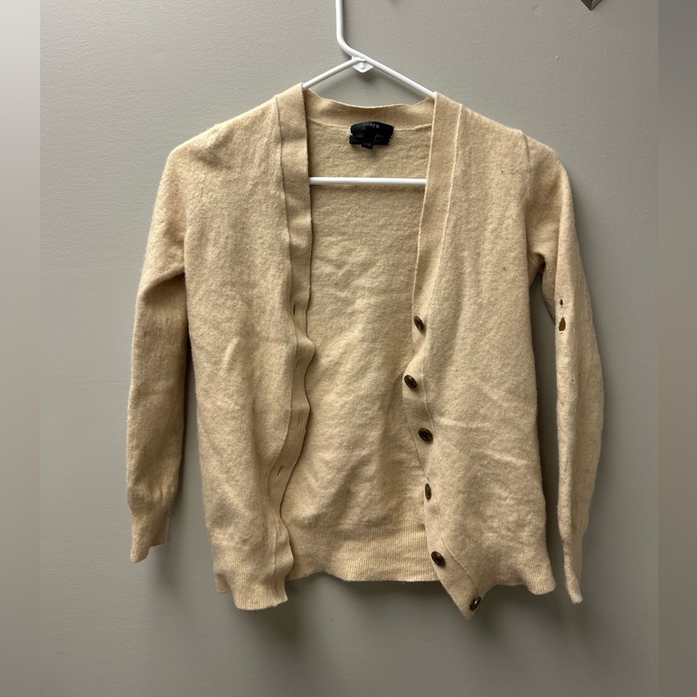 J. Crew Women’s Tan Button Up‎ Cardigan